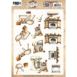 3D Pushout Sheet - Berries Beauties - Homestead Bakery - Kitchen Prep SB11110