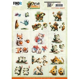 Cutting Sheet - Berries Beauties - Cute Animals - Mini CD12452