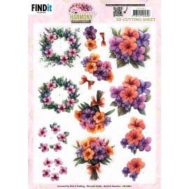 3D Cutting Sheet - Berries Beauties - Blooming Harmony - Blooming Bouquet CD12461