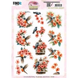 3D Cutting Sheet - Berries Beauties - Blooming Harmony - Serenade  CD12462
