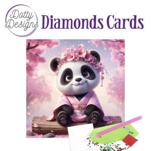Doty Designs Diamond Cards - Sakura Blossom Panda DDDC1213