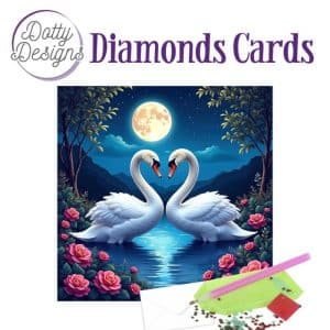 Dotty Designs Diamond Cards - Swans DDDC1215