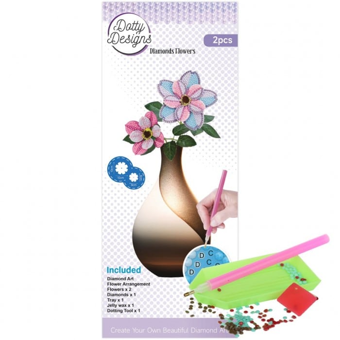 Diamond Flower Set - Purple Gerbera Bouquet DDDFS1002