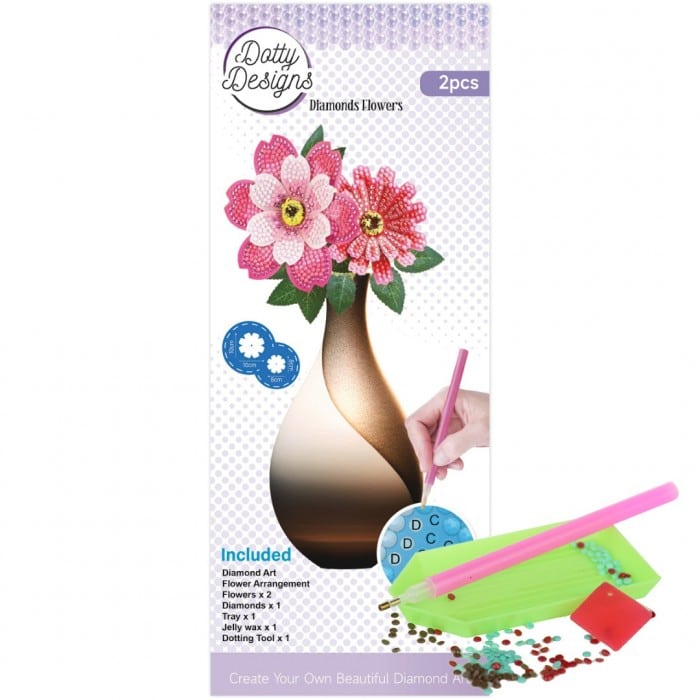 Diamond Flower Set - Pink Anemone Bouquet DDDFS1003