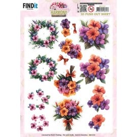 3D Pushout Sheet - Berries Beauties - Blooming Harmony - Blooming Bouquet SB11112