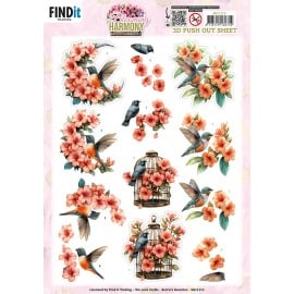 3D Pushout Sheet - Berries Beauties - Blooming Harmony - Blooming Serenade SB11113