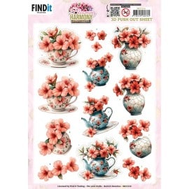 3D Pushout Sheet - Berries Beauties - Blooming Harmony - Blooming Elegance SB11114