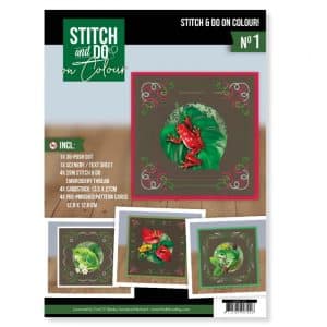 Nr. 001 Stitch and Do On Colour - Amy Design - Friendly Frogs STDOOC10001