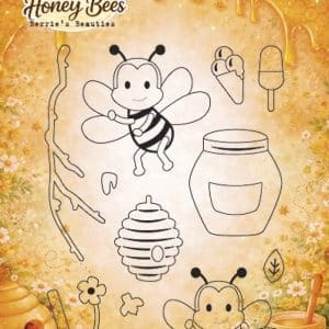 Clear Stamp- Berrie's Beauties - Sweet Honey Bees BBCS10020