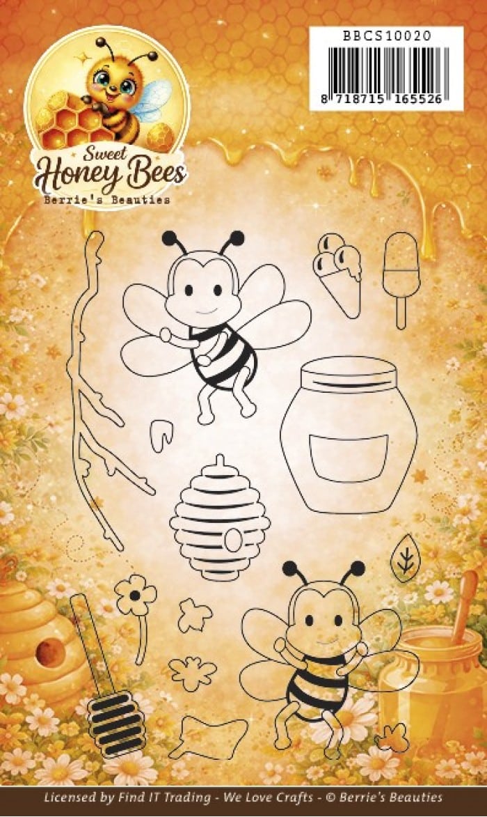 Clear Stamp- Berrie's Beauties - Sweet Honey Bees BBCS10020