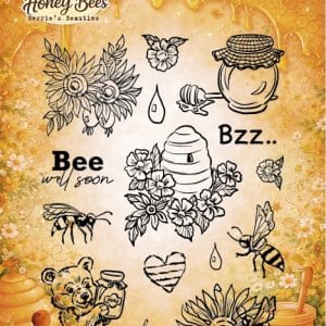 Clear Stamp- Berrie's Beauties - Sweet Honey Bees BBCS10021