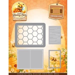 Dies - Berries Beauties - Sweet Honey Bees - Bee Happy Windows BBD10113