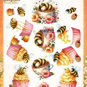 3D Cutting Sheet - Berries Beauties - Sweet Honey Bees - Honey Bee Delights CD12474