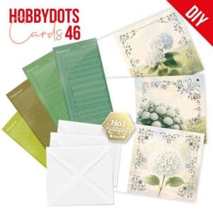Hobbydots Cards 46 - White Hydrangea DODOPP046