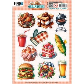 3D Pushout Sheet - Berries Beauties - Grillmasters - Assorti  SB11123