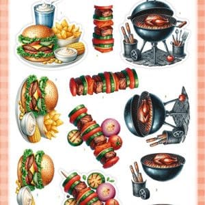 3D Pushout Sheet - Berries Beauties - Grillmasters - Flame Grilled Favorites SB11125