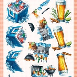 3D Pushout Sheet - Berries Beauties - BBQ & Brews SB11126