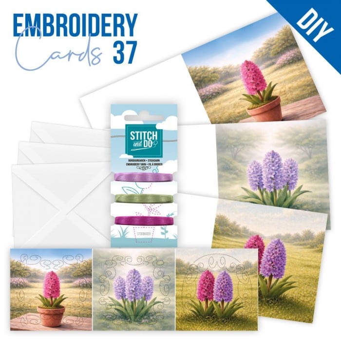 Stitch and Do Cards 37 - Spring Hyacinth STDOPP037