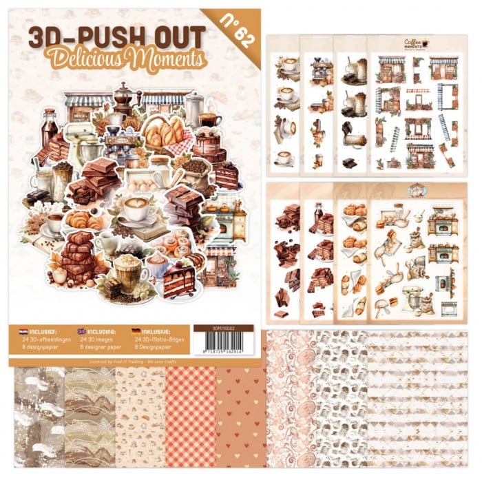 3D Push-Out Book 62 - Delicious Moments 3DPO10062