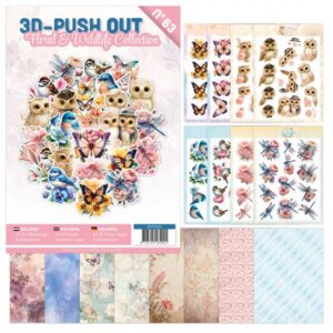 3D Push-Out Book 63 - Floral & Wildlife Collection 3DPO10063
