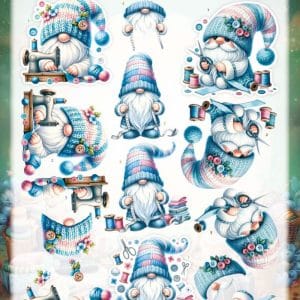 3D Cutting Sheet - Berries Beauties - Happy Gnomes - Sew Much Love CD12480