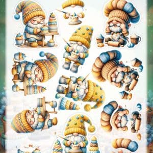 3D Cutting Sheet - Berries Beauties - Happy Gnomes - The Tiny Baker CD12481