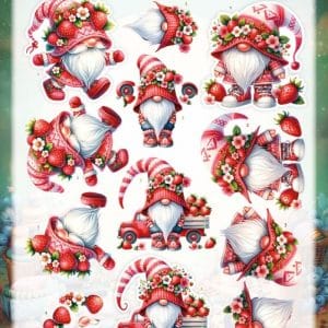 3D Cutting Sheet - Berries Beauties - Happy Gnomes - Berry CuteCD12482