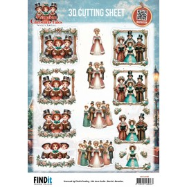 3D Cutting Sheet - Berries Beauties - Victorian Christmas Tales - A Christmas Serenade CD12485