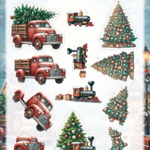 3D Cutting Sheet - Berries Beauties - Victorian Christmas Tales - Underneath The Christmas Tree CD12488