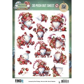 3D Pushout Sheet - Berries Beauties - Happy Gnomes - Berry Cute SB11137