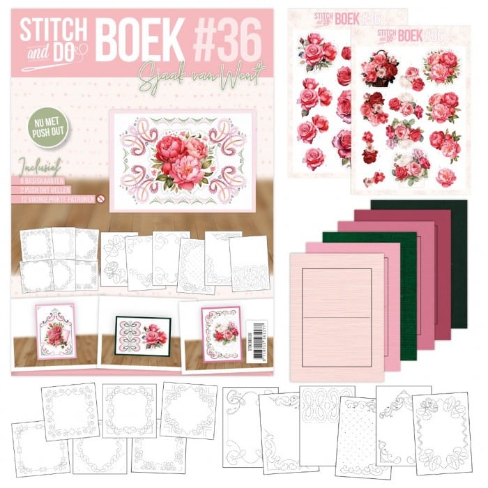 Stitch & Do boek A6 - Roses STDOBB036