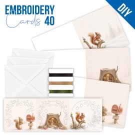 Stitch and Do Cards 40 - Christmas Squirrel STDOPP040
