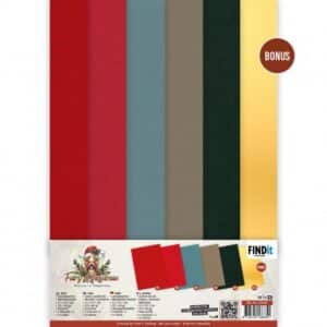Linen Cardstock Pack - Berries Beauties - Fairy Christmas - A4 BB-A4-10040