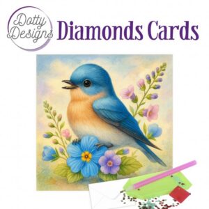 Doty Designs Diamond Cards - Bluebell Garden Songbird DDDC1217