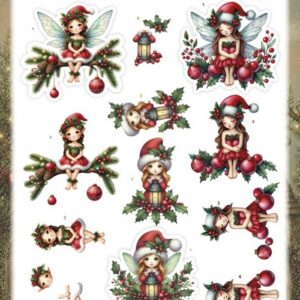 3D Pushout Sheet - Berries Beauties - Fairy Christmas - Christmas Fairy SB11150