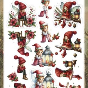 3D Pushout Sheet - Berries Beauties - Fairy Christmas - A Little Sad SB11152
