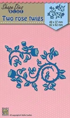 Nellie Snelle SDB023 Two rose twigt