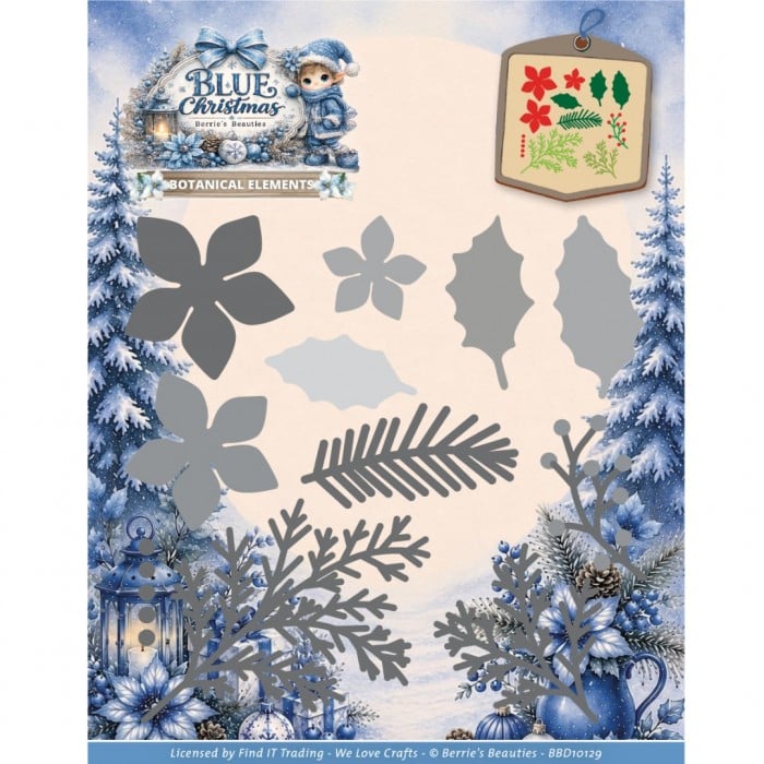 Dies - Berries Beauties - Blue Christmas - Botanical Elements BBD10129