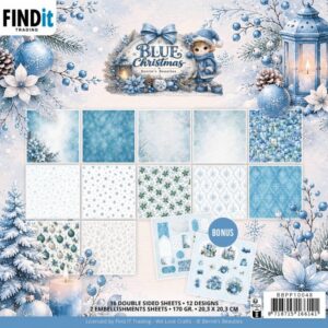 Paperpack - Berries Beauties - Blue Christmas 20 x 20 cm BBPP10048