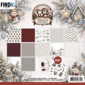 Paperpack - Berries Beauties - Whimsical Christmas 20 x 20 cm BBPP10049