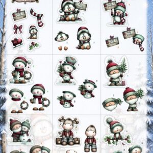 Cutting Sheet - Berries Beauties - Whimsical Christmas - Mini CD12516