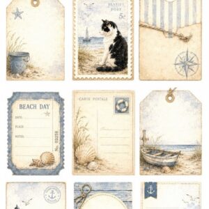 Jenine's Art Studio – Ollie the Sailor – Journal Cards 001 JAS-OLS-JC-001