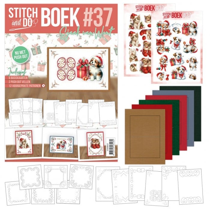 Stitch & Do boek A6 - 37 - Warm Christmas Paws STDOBB037
