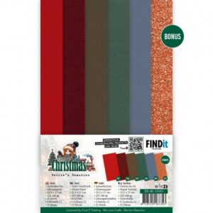 Linen Cardstock Pack - Berries Beauties - Good Old Christmas - 4K
