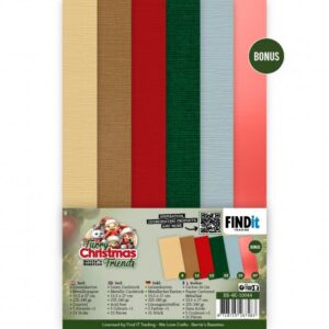 Linen Cardstock Pack - Berries Beauties - Furry Christmas Friends - 4K BB-4K-10044