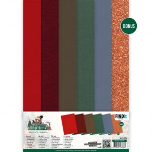 Linen Cardstock Pack - Berries Beauties - Good Old Christmas - A4 BB-A4-10043