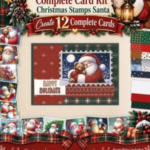 Berrie's Beauties - Complete Card Kit - Christmas Stamps Santa BBCK10002