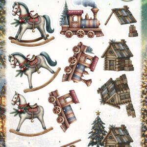 3D Cutting Sheet - Berries Beauties - Good Old Christmas - Christmas Toys CD12519