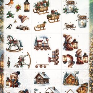Cutting Sheet - Berries Beauties - Good Old Christmas - Mini CD12522