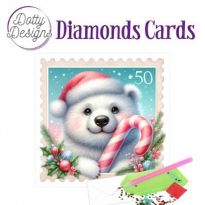 Dotty Designs Diamond Cards - Polar Bear Christmas DDDC1229